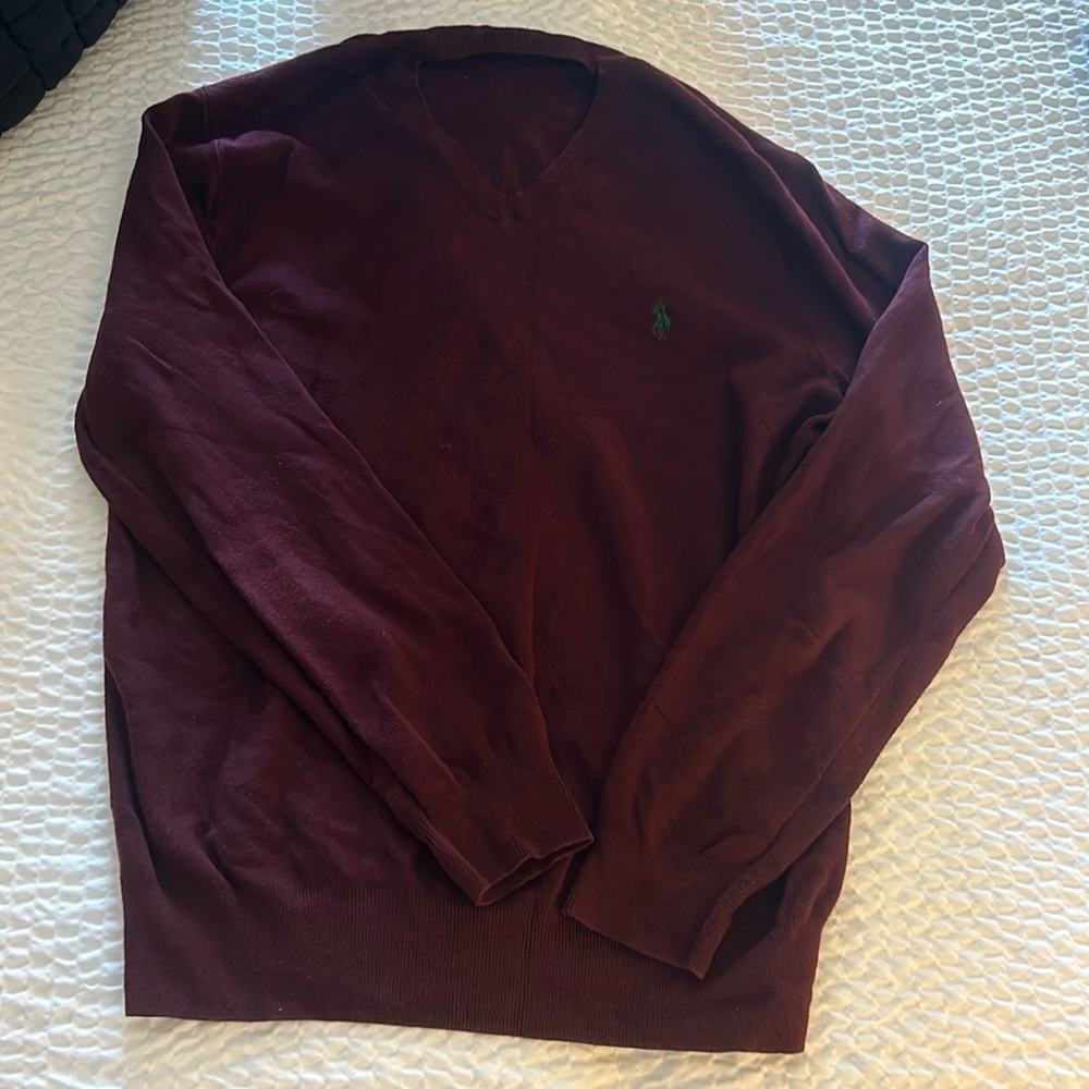 Polo V-Neck Sweater